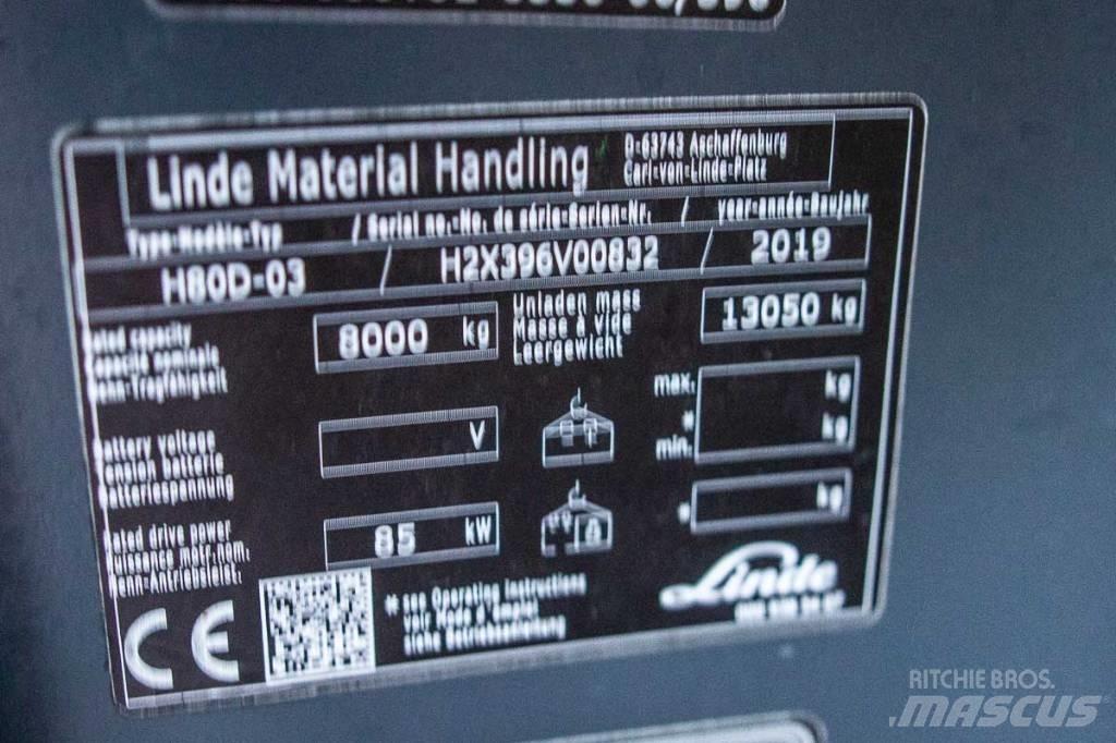 Linde H 80 D-03 Dizel forkliftler