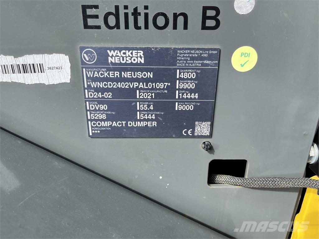 Wacker Neuson DV 90 Yol disi kaya kamyonu