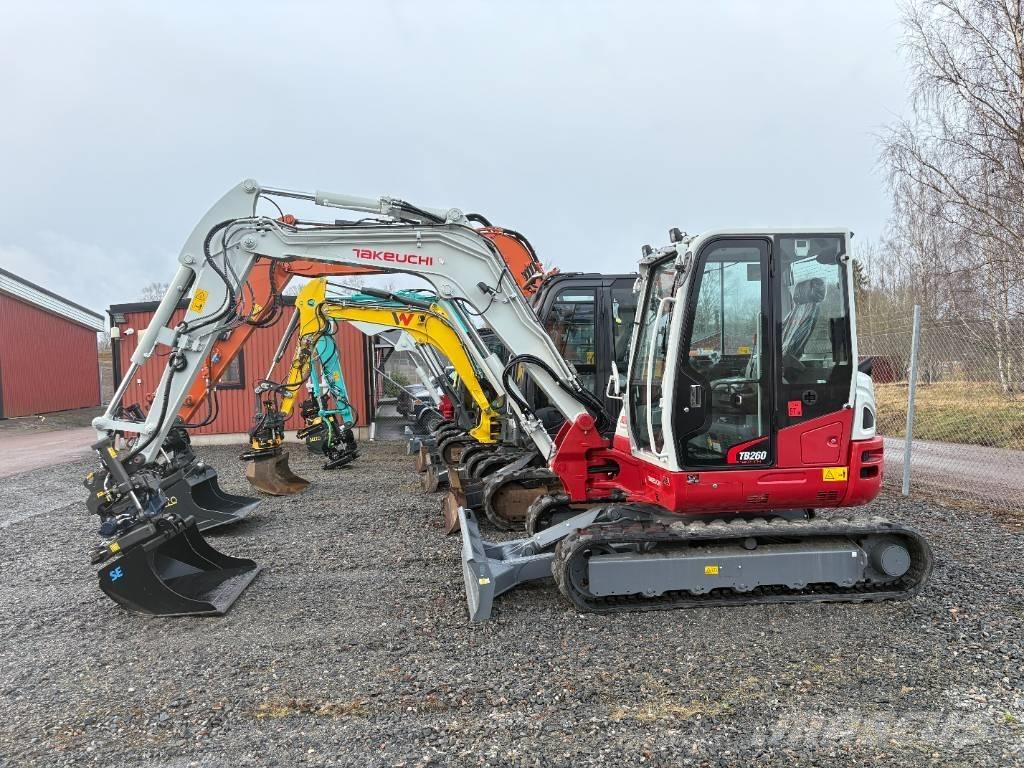 Takeuchi TB260 Mini ekskavatörler, 7 tona dek