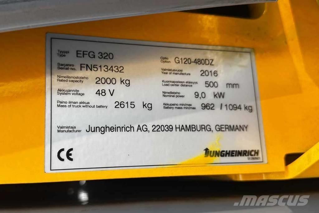 Jungheinrich EFG 320 Elektrikli forkliftler