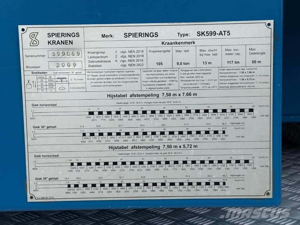 Spierings SK 599 AT5 Kule vinçler