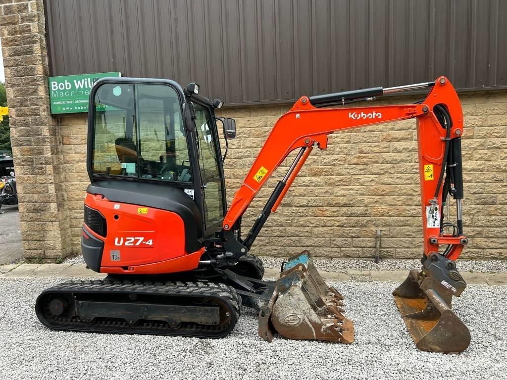 Kubota U27-4 Mini ekskavatörler, 7 tona dek