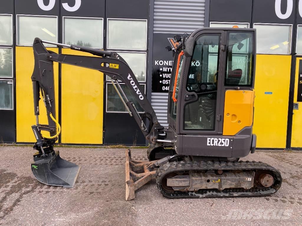 Volvo ECR 25 D Mini ekskavatörler, 7 tona dek