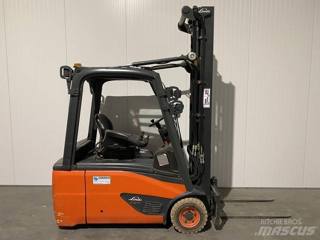 Linde E16L-02 Elektrikli forkliftler