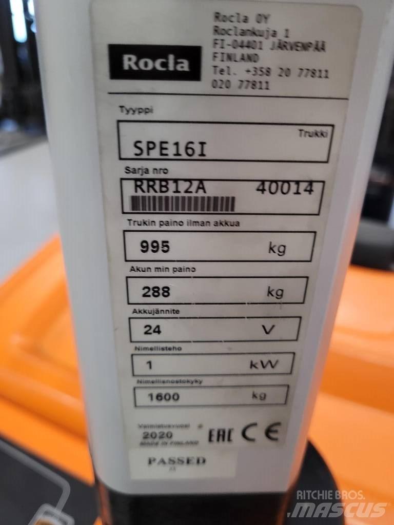 Rocla SPE16i Akülü depo ekipmanları