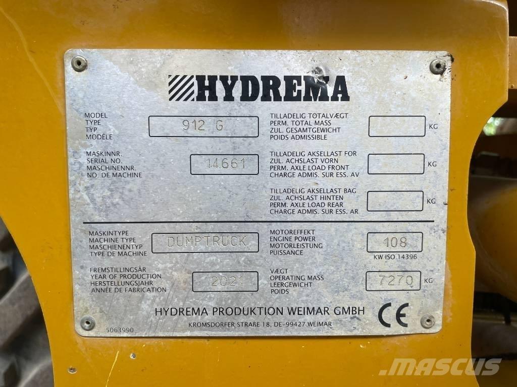 Hydrema 912 G Belden kirma kaya kamyonu