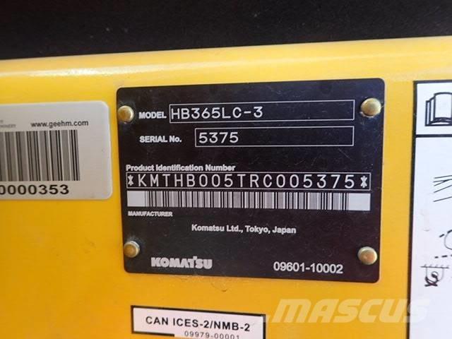 Komatsu HB 365LC-3 Paletli ekskavatörler