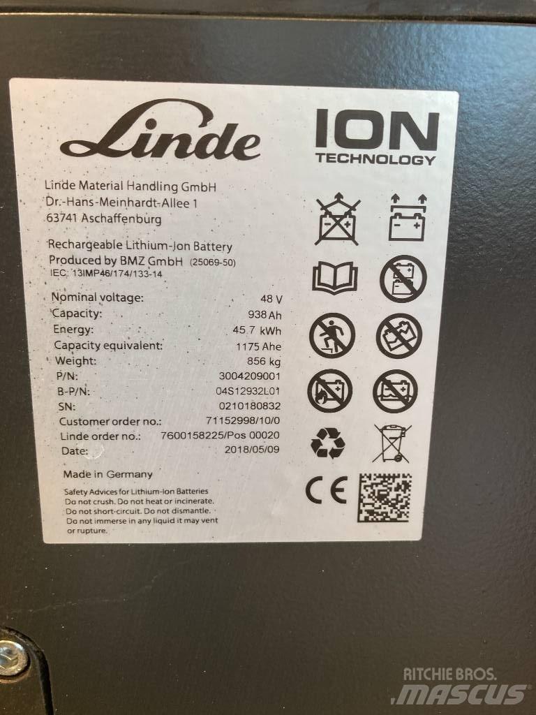 Linde E16/386 Li-ION Elektrikli forkliftler