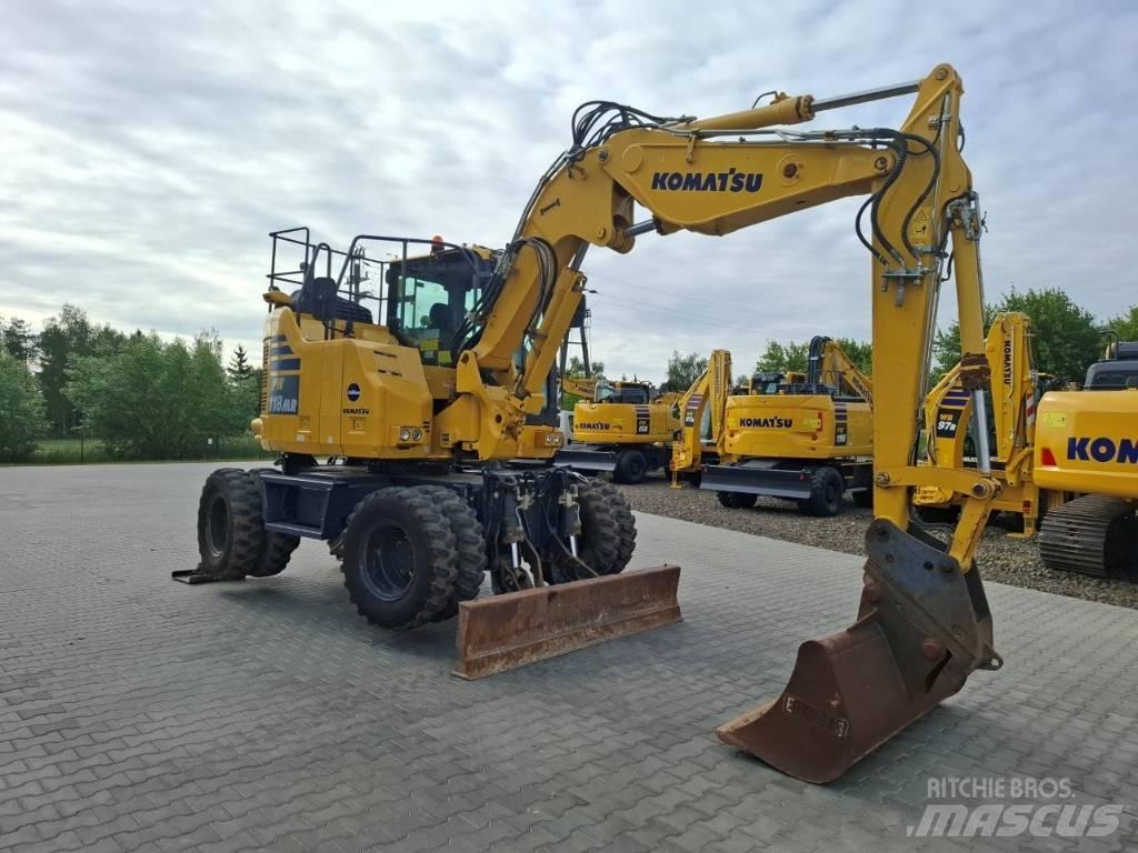 Komatsu PW 118MR-11 Lastik tekerli ekskavatörler