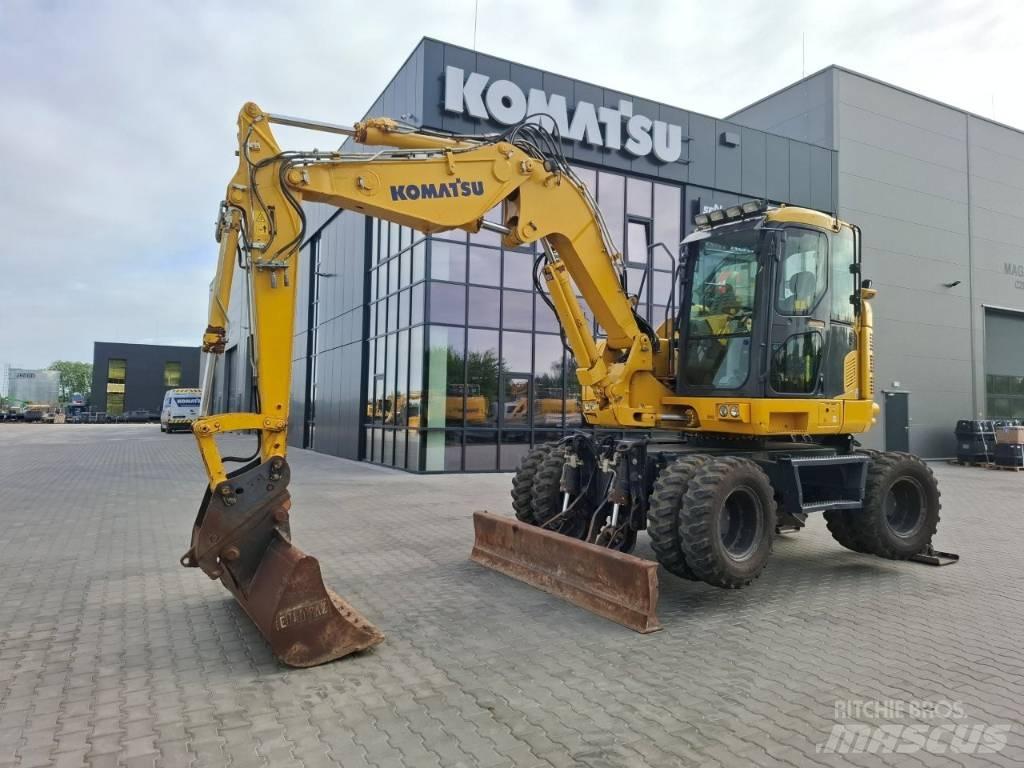 Komatsu PW 118MR-11 Lastik tekerli ekskavatörler