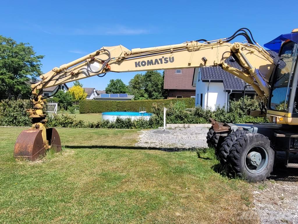 Komatsu PW160 ES-6K Lastik tekerli ekskavatörler