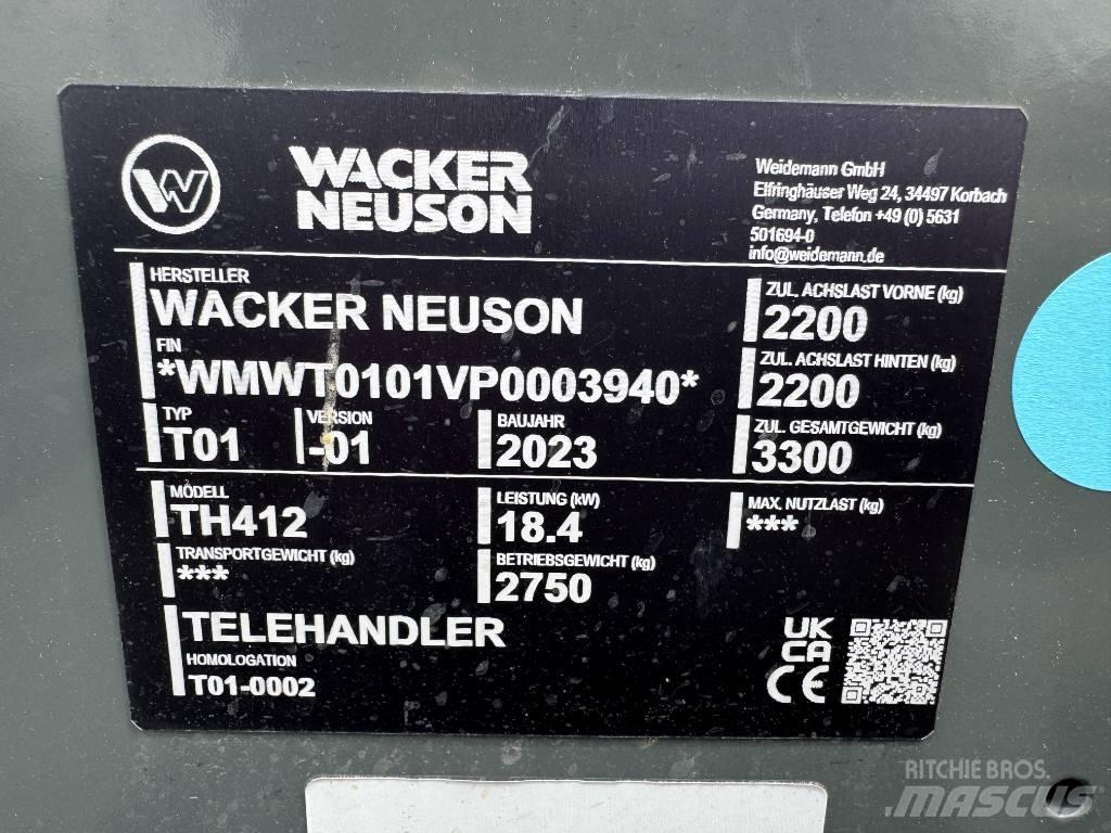 Wacker Neuson TH412 Teleskopik yükleyiciler