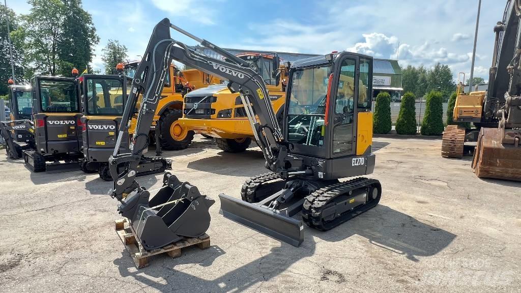 Volvo EC 27 D Mini ekskavatörler, 7 tona dek
