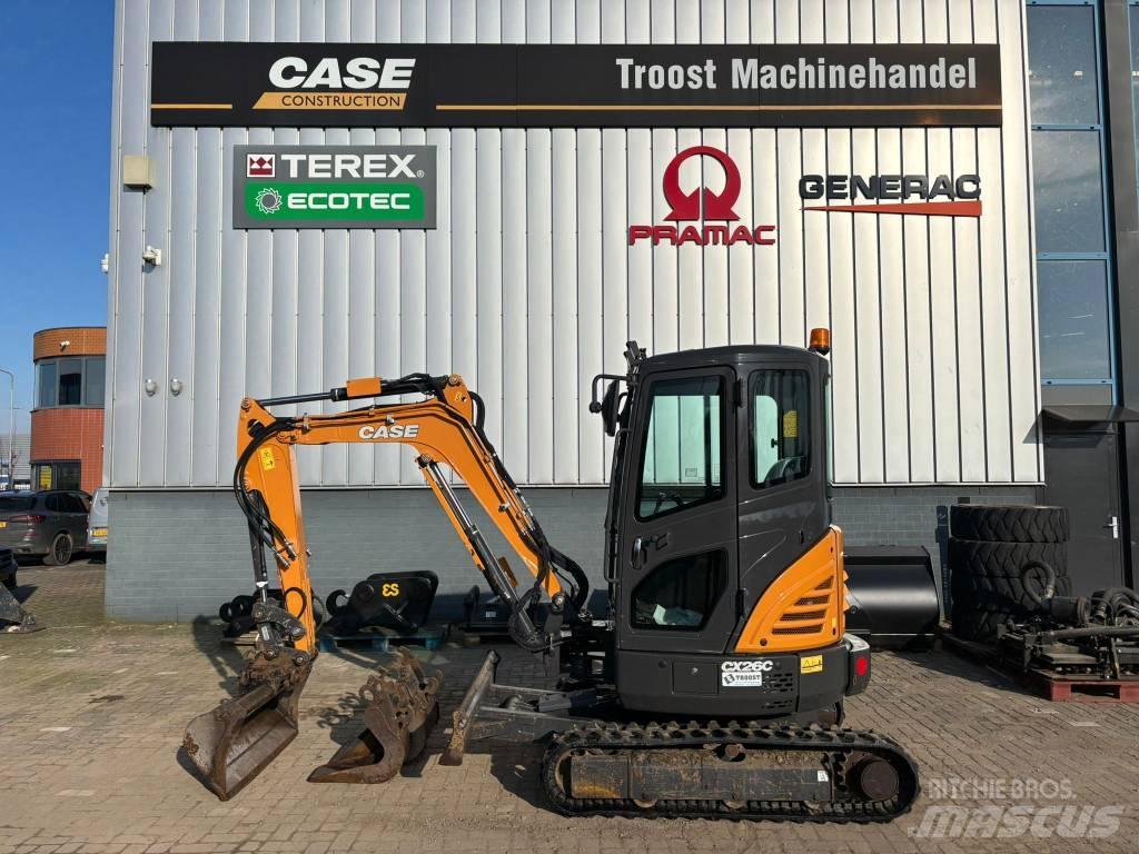 CASE CX 26 C Mini ekskavatörler, 7 tona dek