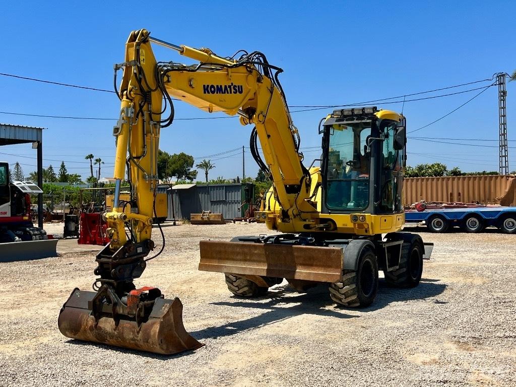Komatsu PW 98 MR Lastik tekerli ekskavatörler
