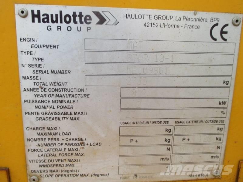 Haulotte Star 10 Personel Platformları ve Cephe Asansörleri