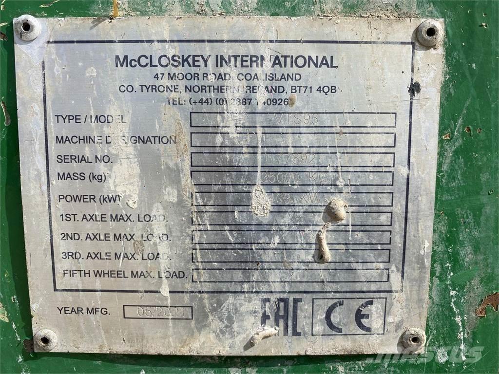 McCloskey VTS95 Gezer kırıcılar