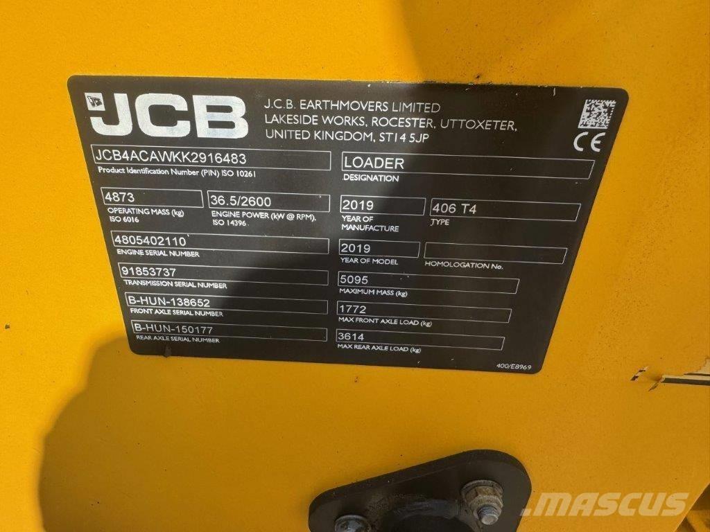 JCB 406 T4 Tekerlekli yükleyiciler