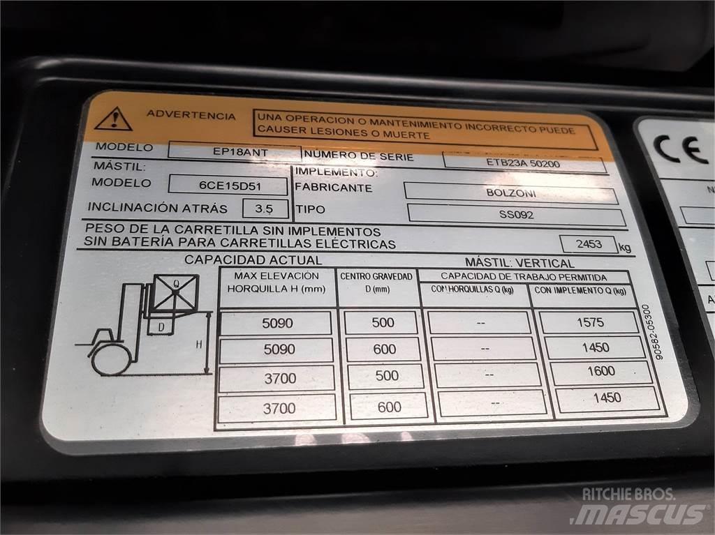CAT EP18ANT Elektrikli forkliftler