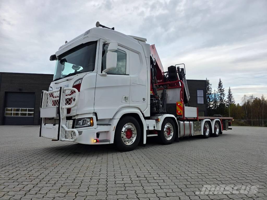 Scania R 650 Araç üzeri vinçler