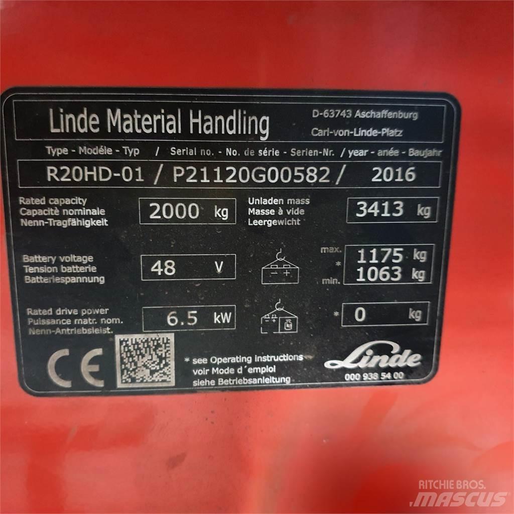 Linde R20HD Reach truck - depo içi istif araçları