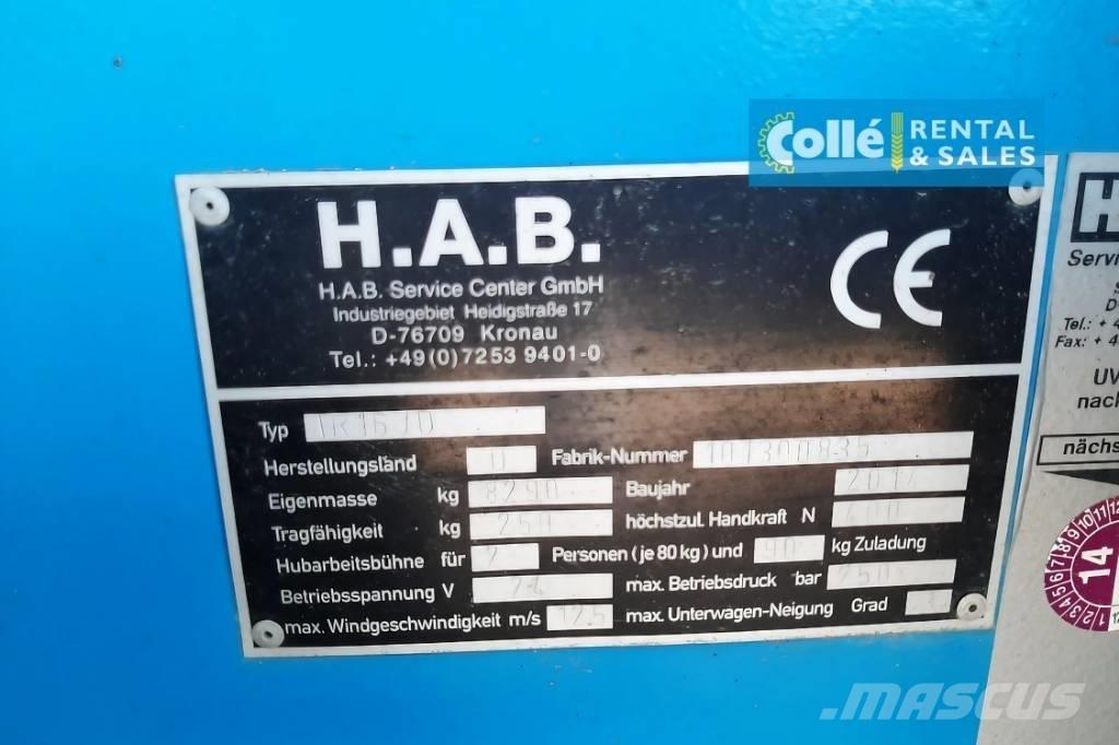 HAB TR16JD | 2014 Teleskopik personel platformları