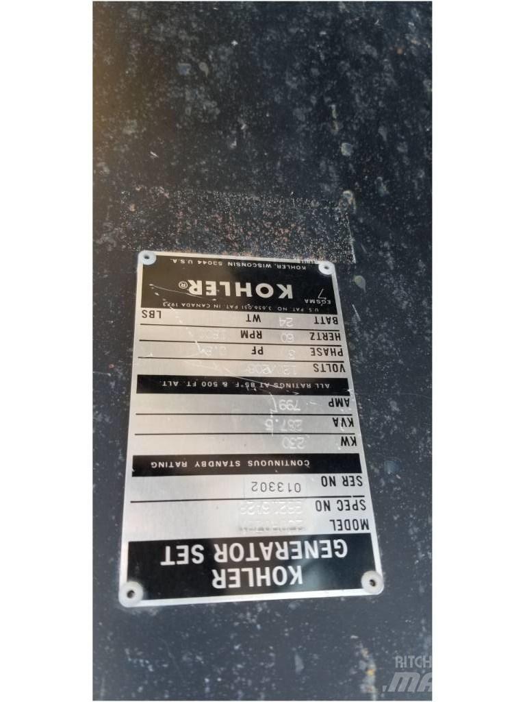 Kohler 230 KW Diğer Jeneratörler