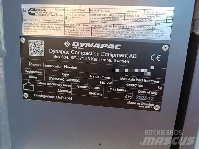 Dynapac CA6000D Çekilir titreşimli silindirler