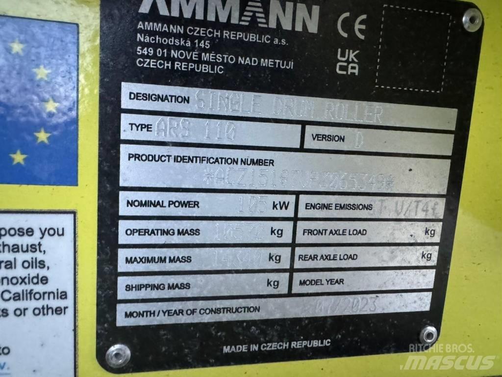 Ammann ARS 110 Tek tamburlu silindirler