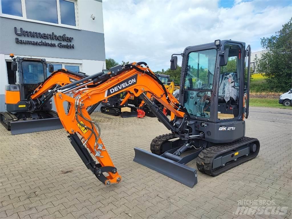 Develon DX27Z-7 Mini ekskavatörler, 7 tona dek