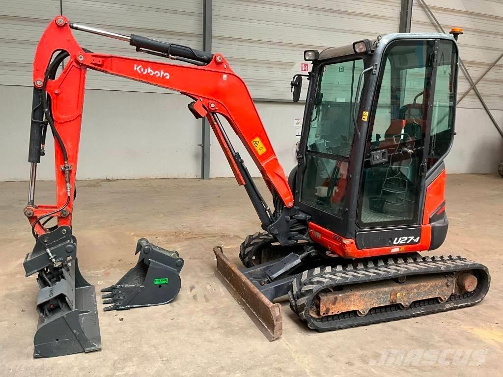 Kubota U 27-4 Mini ekskavatörler, 7 tona dek
