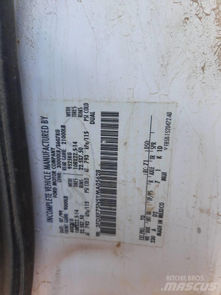 Ford F 750 Su tankerleri