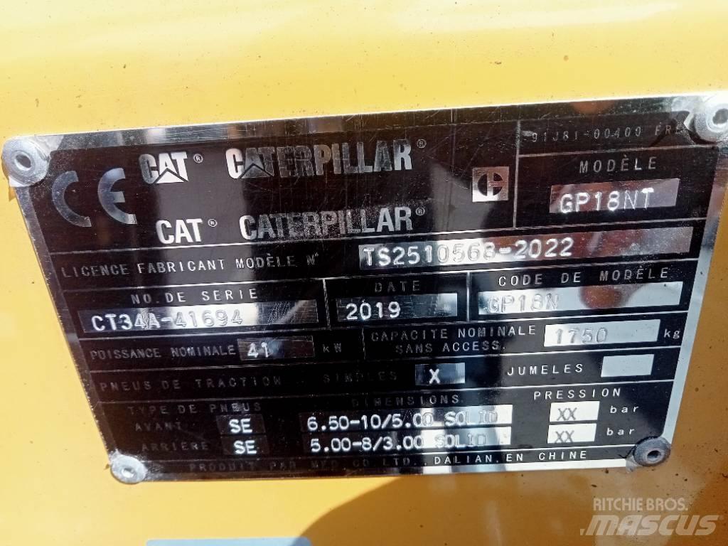 CAT GP 18 NT LPG'li forkliftler