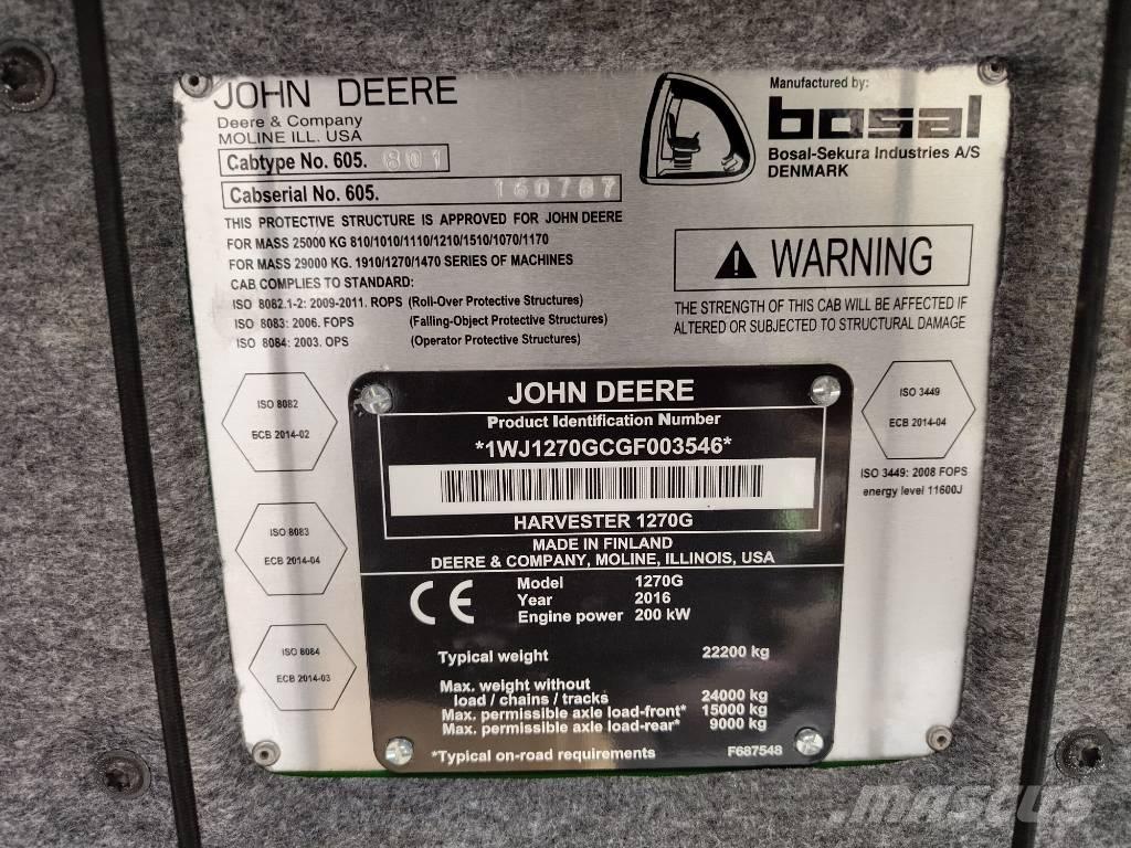 John Deere 1270G 6W Biçerdöverler