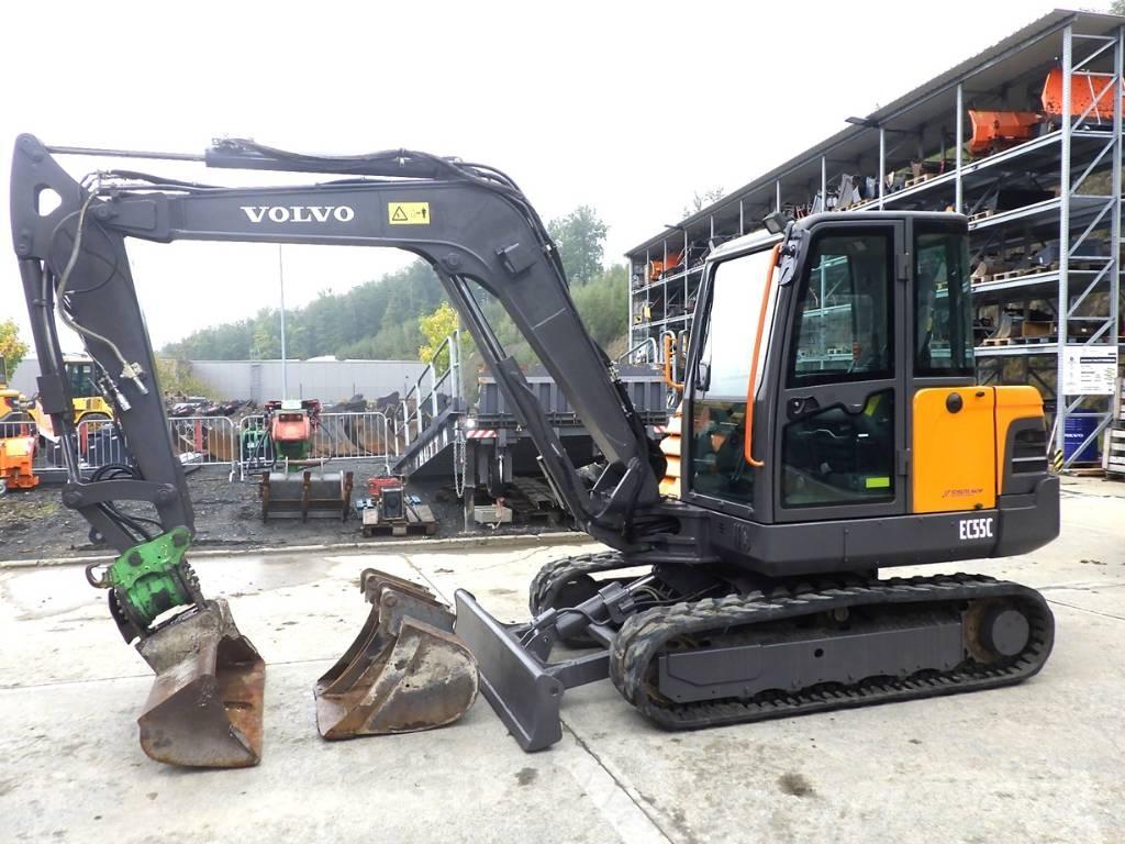 Volvo EC 55 C Mini ekskavatörler, 7 tona dek