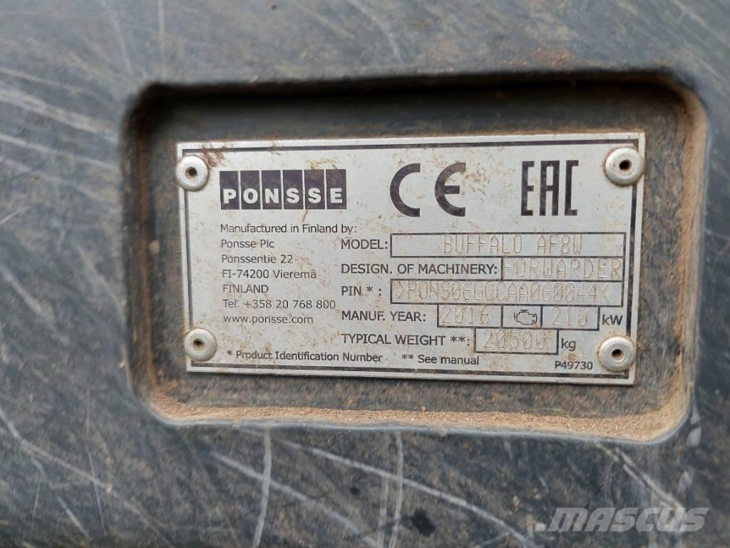 Ponsse BUFFALO AF 8W Tomruk yükleyici traktörler