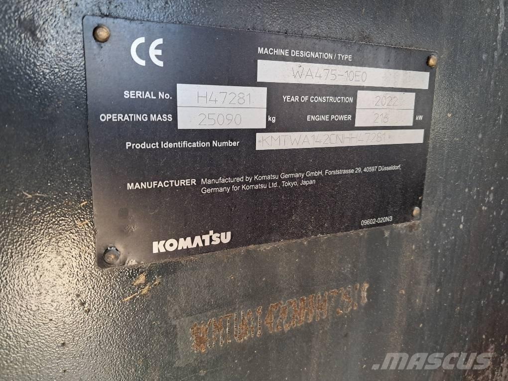 Komatsu WA475-10E0 Tekerlekli yükleyiciler