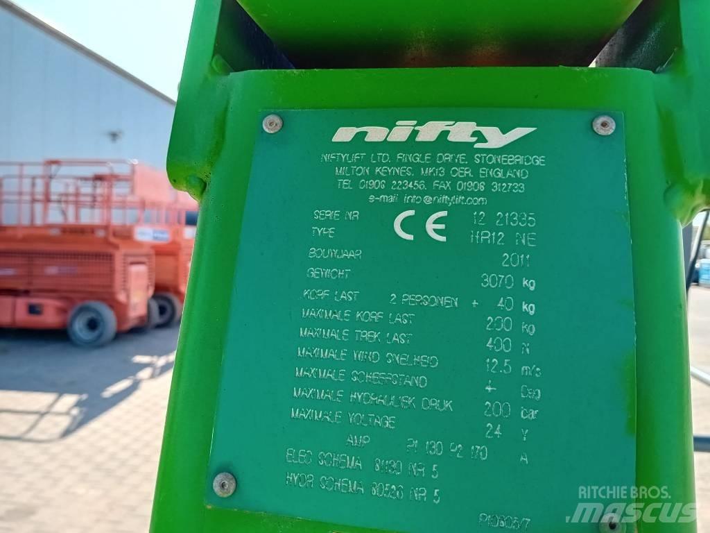 Niftylift HR 12 N E Körüklü personel platformları