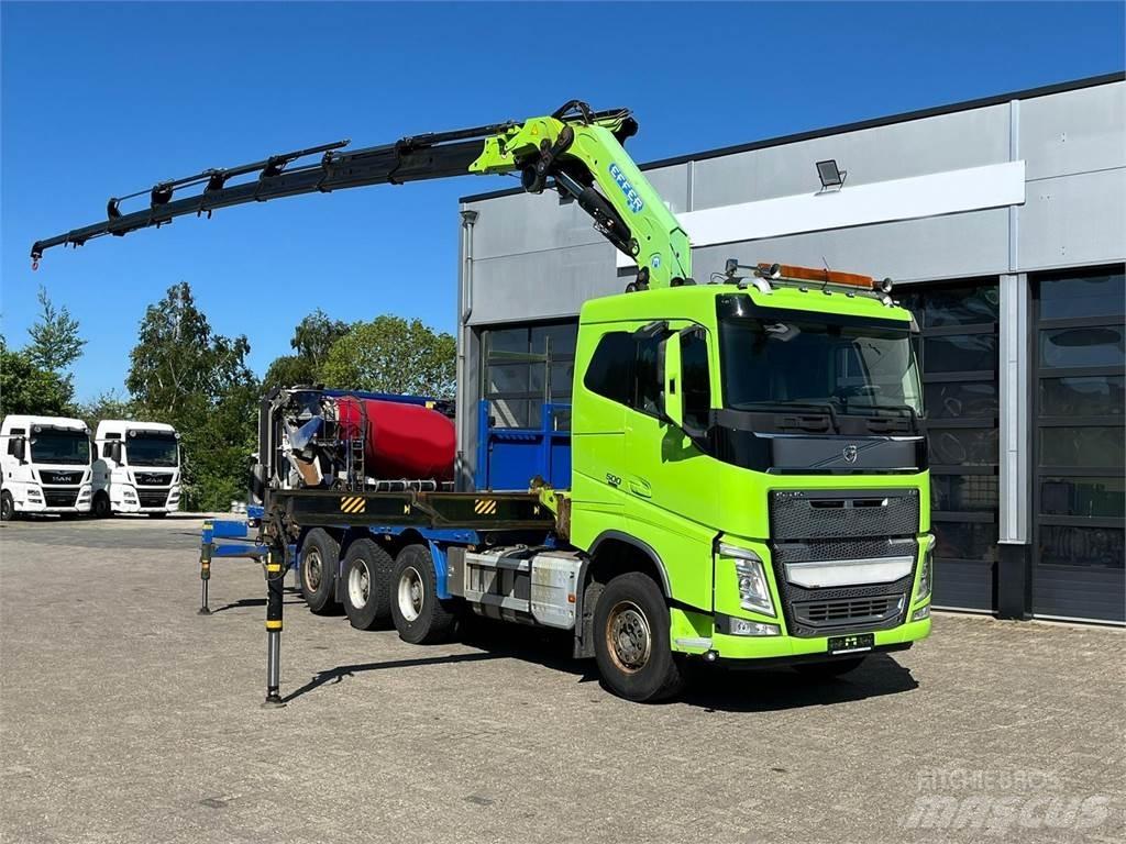 Volvo FH 500 8X4 Araç üzeri vinçler