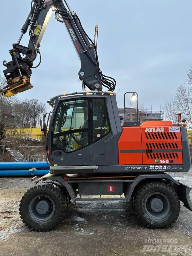 Atlas 160 W Lastik tekerli ekskavatörler