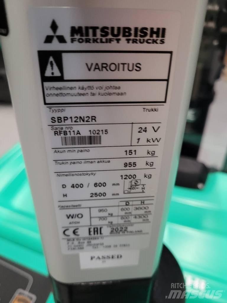 Mitsubishi SBP 12N2R Akülü depo ekipmanları