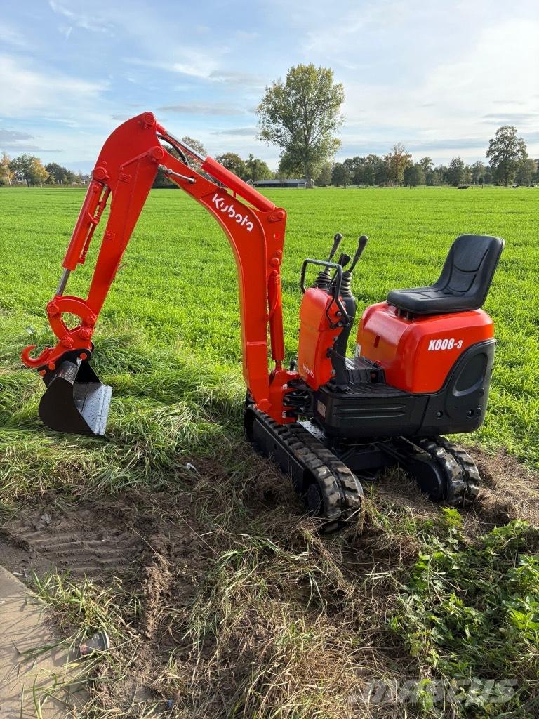 Kubota K 008-3 Mini ekskavatörler, 7 tona dek