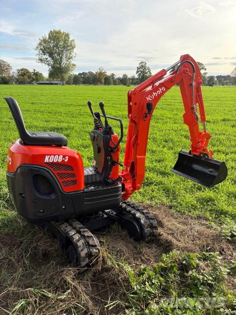 Kubota K 008-3 Mini ekskavatörler, 7 tona dek