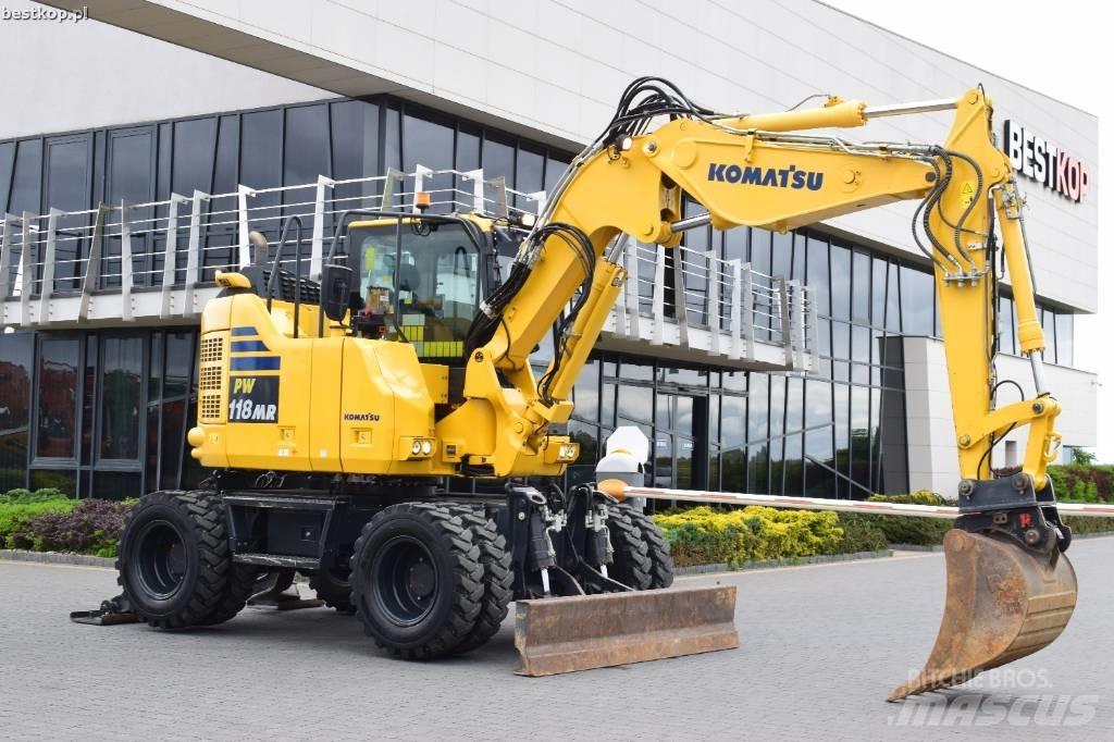 Komatsu PW118MR-11 Lastik tekerli ekskavatörler