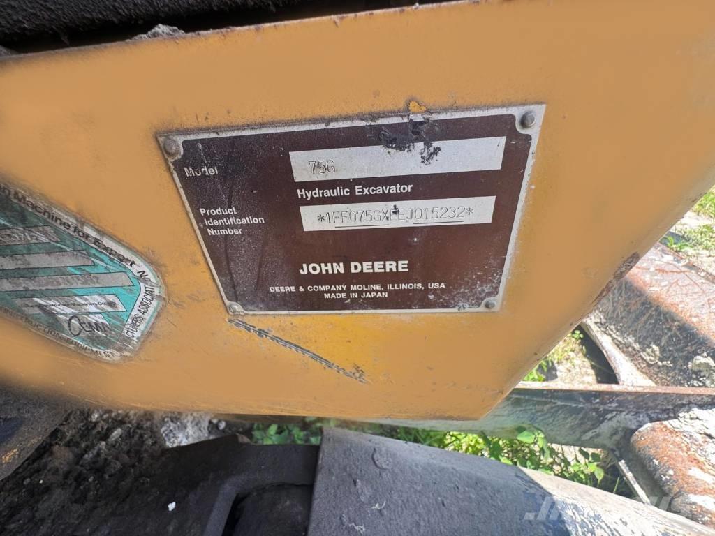 John Deere 75 G Mini ekskavatörler, 7 tona dek