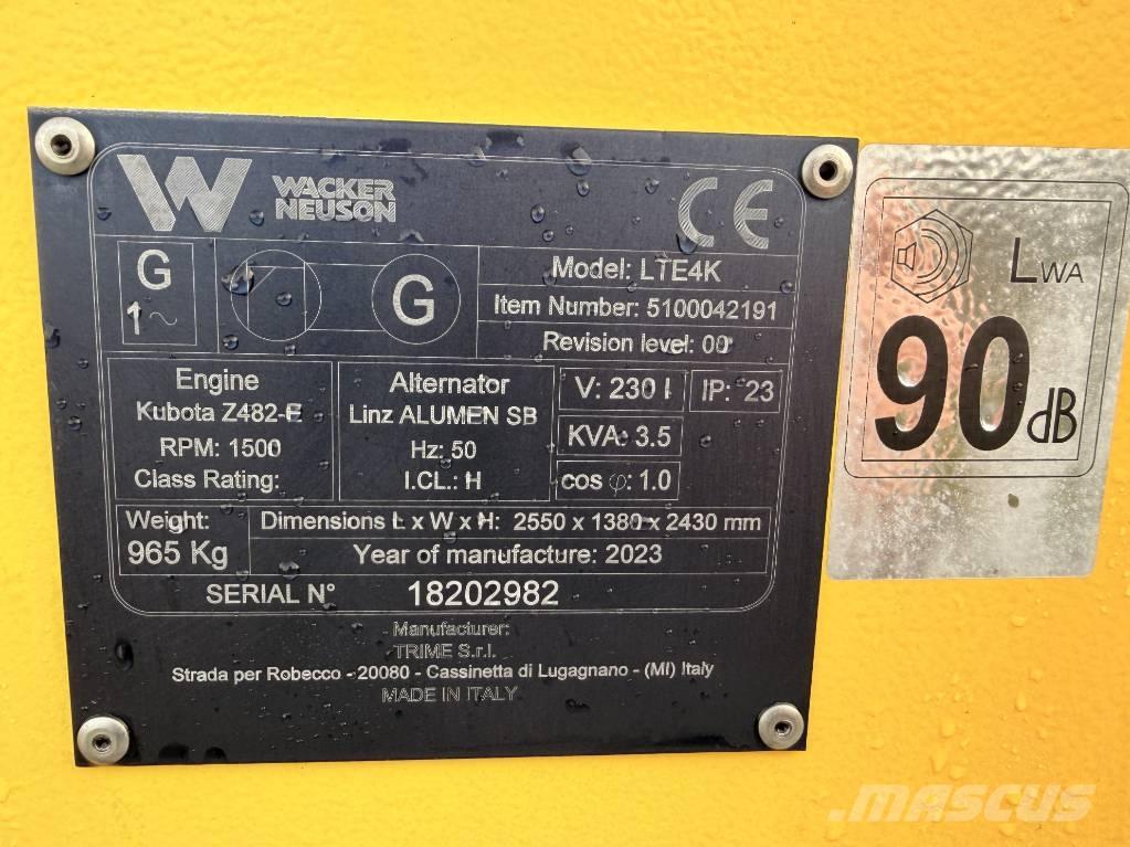 Wacker Neuson LTE4 K Aydinlatma kuleleri