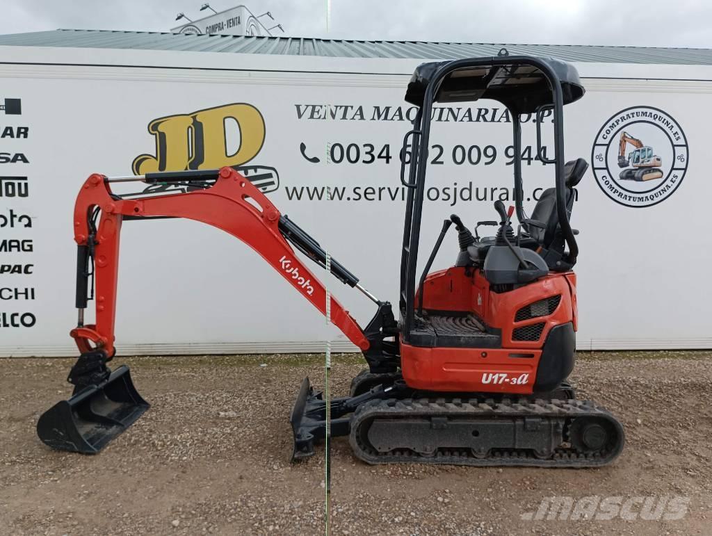 Kubota U 17-3A Mini ekskavatörler, 7 tona dek