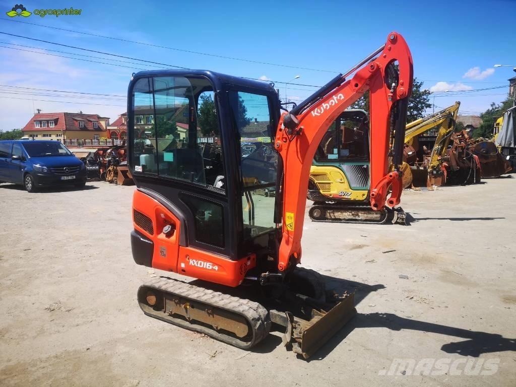 Kubota KX 016-4 Mini ekskavatörler, 7 tona dek