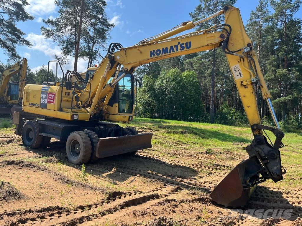 Komatsu PW 160-7 Lastik tekerli ekskavatörler