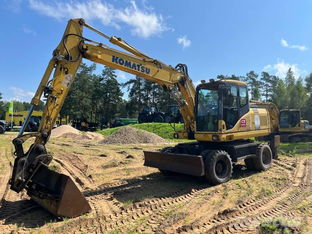 Komatsu PW 160-7 Lastik tekerli ekskavatörler